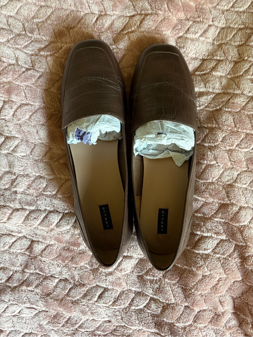 Brown Array loafers